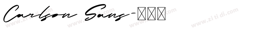 Carlson Sans字体转换